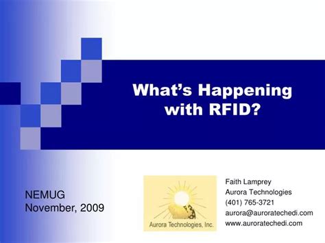 what is happening with rfid